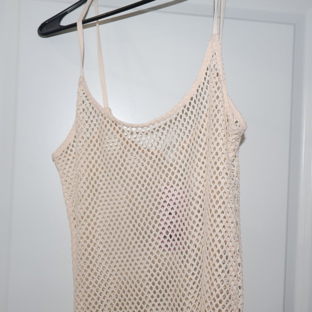 Wild Fable Cream Mesh Fringe Cover-Up Dress | Size S & L - Picture 9 of 10